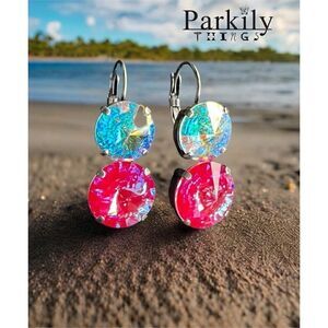 Handcrafted earrings with Swarovski crystal
